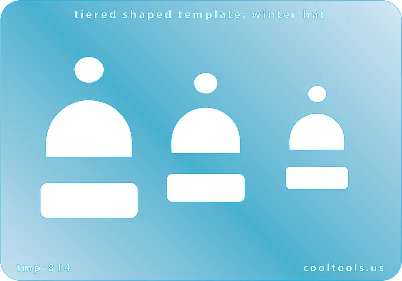 Tiered Winter Hat Template For Seasonal Clay Jewelry 1