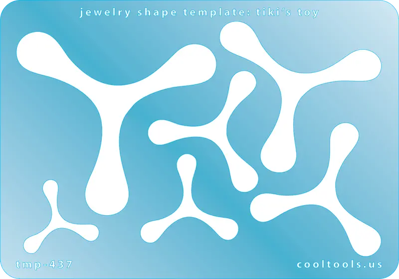 Tiki-Inspired Jewelry Template For Tropical Pendants 1