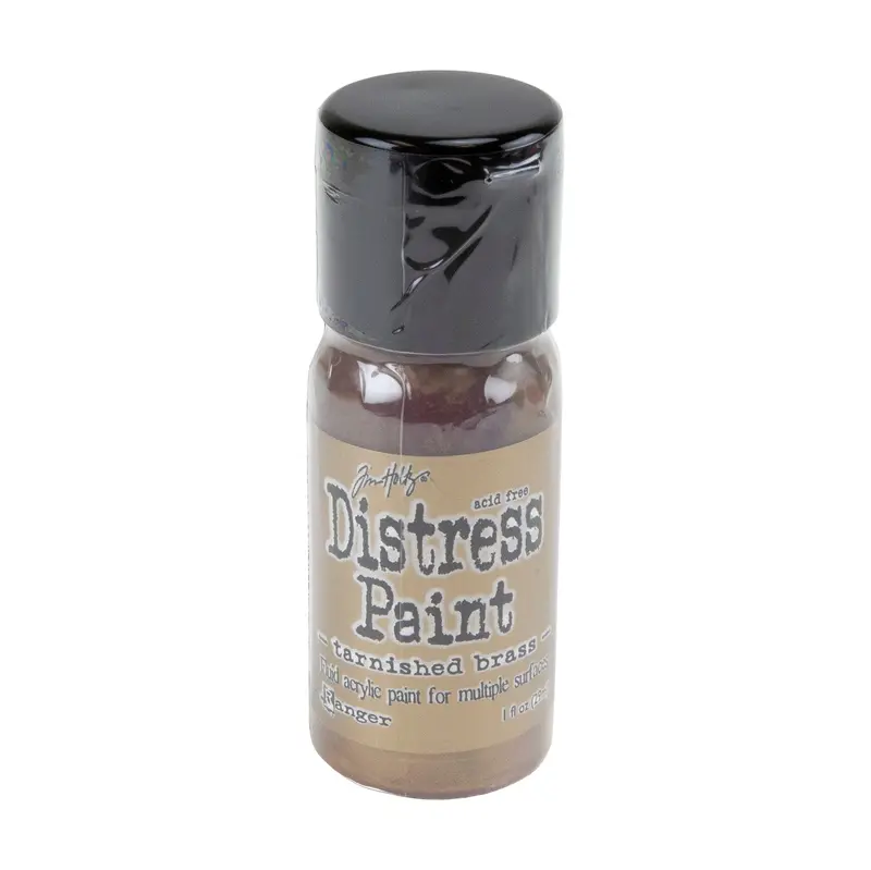 Tim Holtz Distress Paint In Tarnished Brass (1 Oz) 1
