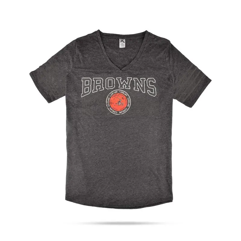 Tmal Browns Cleveland Women'S V-Neck Short-Sleeve Tee – Team-Inspired Comfort Fit 1