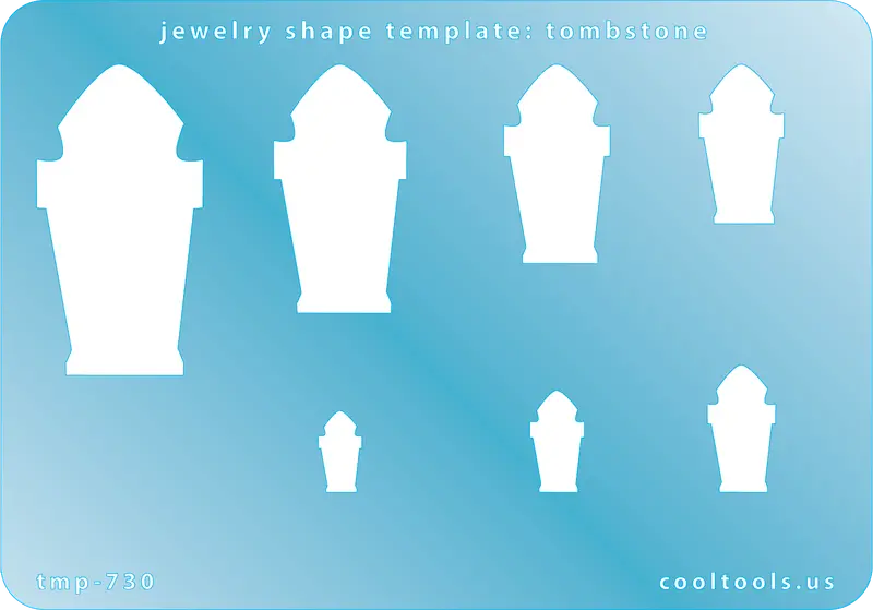 Tombstone Outline Jewelry Template For Gothic Accessories 1
