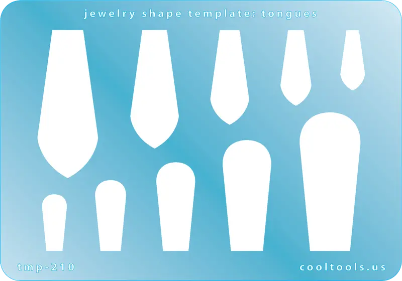 Tongue-Shaped Jewelry Template For Modern Statement Pieces 1