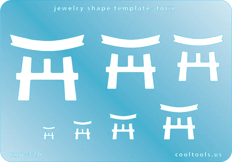 Torii Gate Stencil For Japanese-Inspired Jewelry Art 1