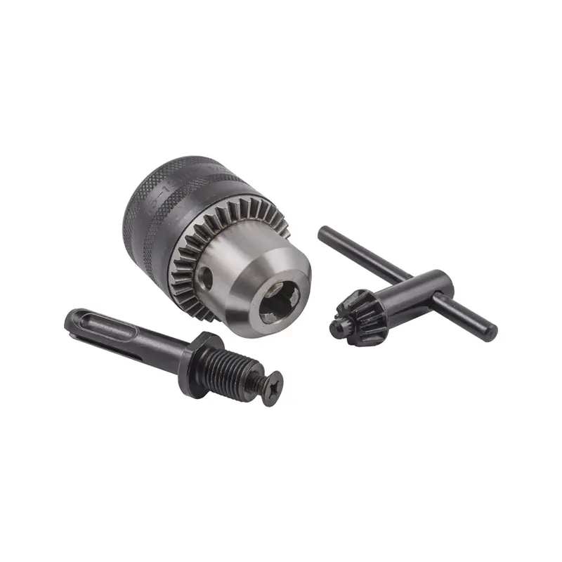 Tork Craft 13Mm Drill Chuck With Key And Adapter 1