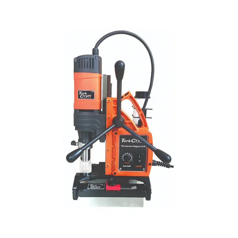 Tork Craft Magnetic Base Drill – 35 Mm Capacity, 810 Rpm, 16,000 N Holding Force, 210 Mm Stroke, 220V 1
