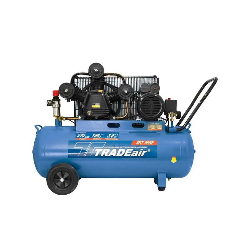 Tradeair 3 Hp Belt-Drive Air Compressor Featuring 100-Liter Tank 1