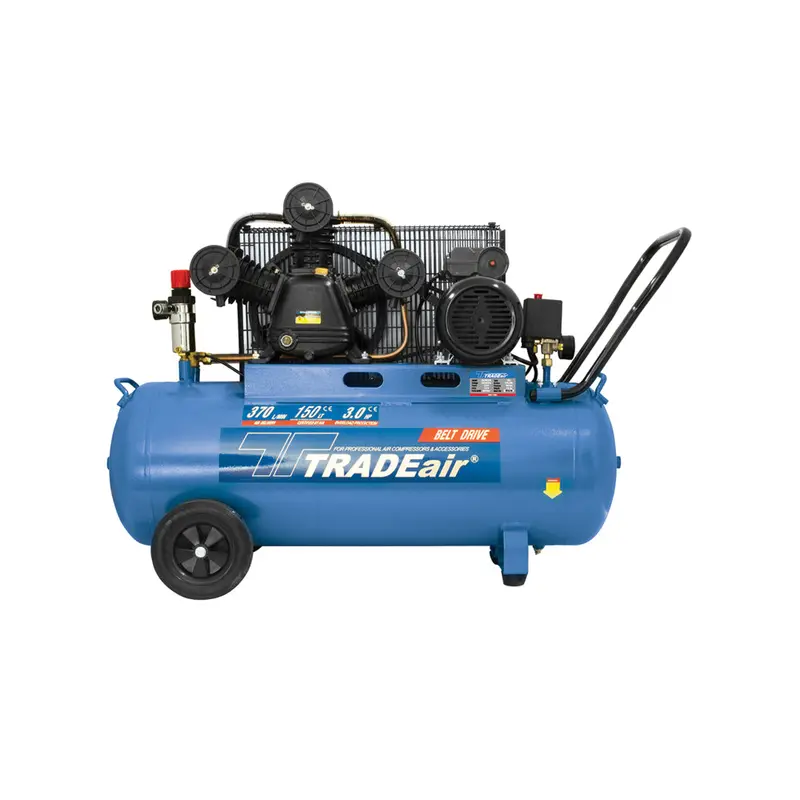 Tradeair 3 Hp Belt-Driven Air Compressor – 150-Liter Capacity 1