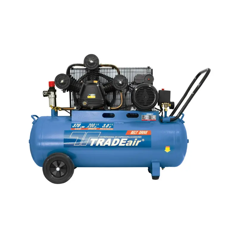 Tradeair 3 Hp Belt-Driven Air Compressor With 200-Liter Tank 1