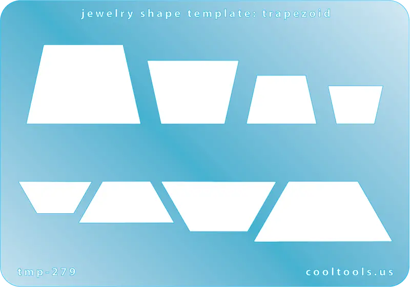 Trapezoid Jewelry Shape Template – Geometric Cut-Out 1