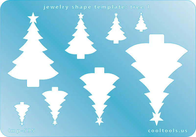 Tree 1 Festive Jewelry Shape Template 1