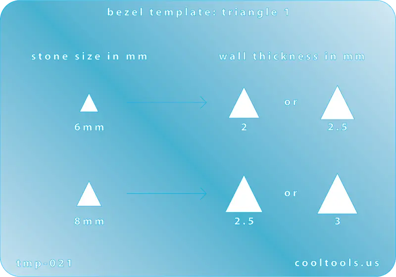 Triangle Bezel Template – Version 1 (Standard Cut) 1