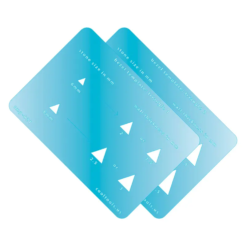 Triangle-Cut Bezel Template Set For Jewelry Crafting 1