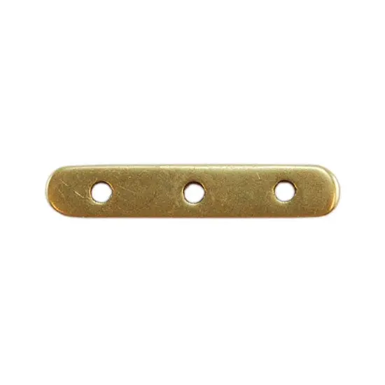 Triple-Strand Bronze Bar Spacer – 3Mm × 15Mm (2-Pack) 1