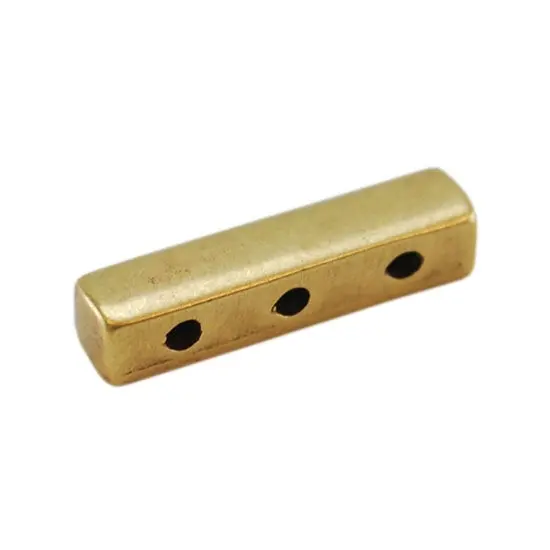 Triple-Strand Bronze End Bar – 4Mm × 15Mm (2-Pack) 1