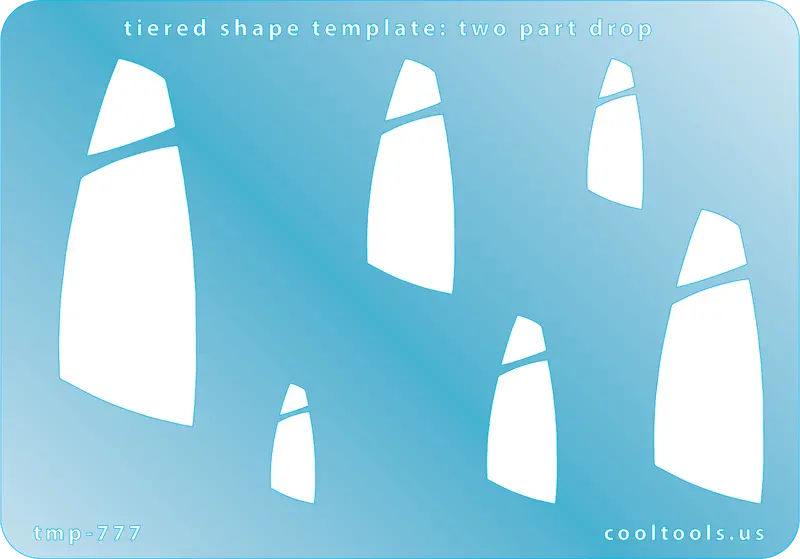 Two-Part Drop Jewelry Template For Dimensional Design Elements 1