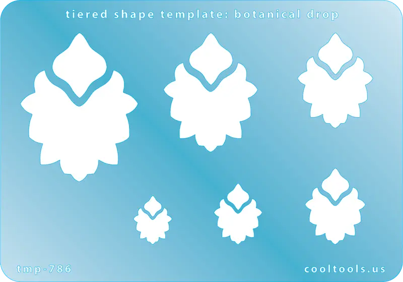 Two-Tier Botanical Drop Jewelry Template For Layered Pendants 1
