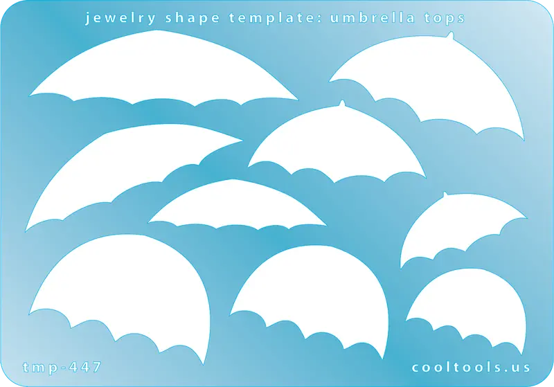 Umbrella Top Jewelry Template For Unique Pendant Silhouettes 1