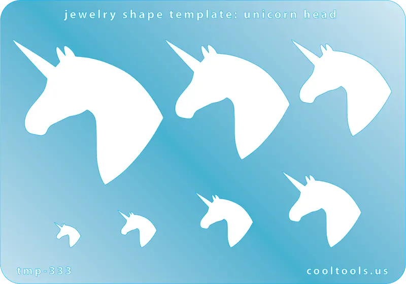 Unicorn Head Silhouette Template For Diy Jewelry 1
