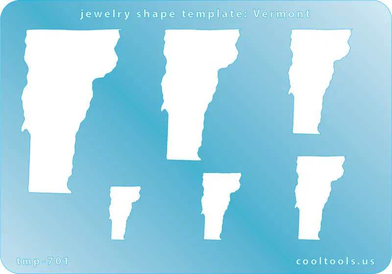 Vermont State Outline Jewelry Template 1