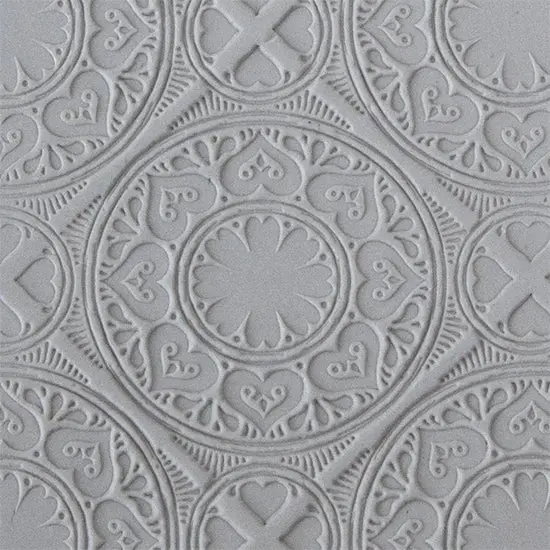 Vintage Wallpaper Mega Texture Tile For Metal Clay & Jewelry Making 1