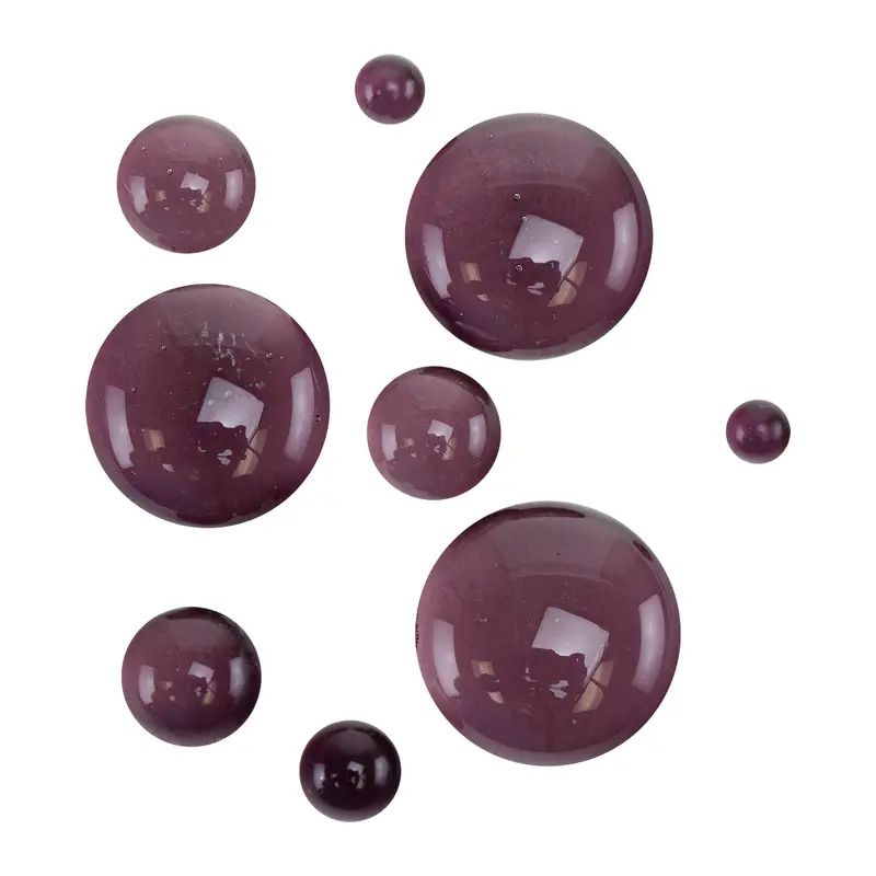 Violet Round Glass Cabochon For Bezel Settings 1