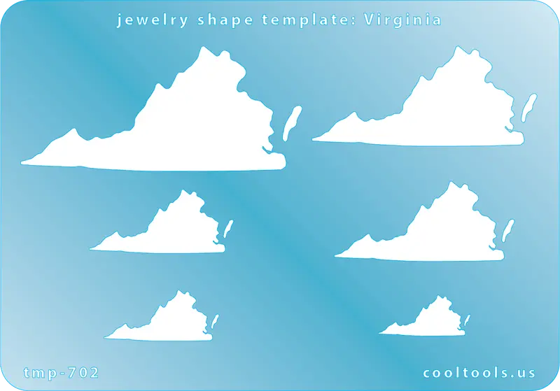 Virginia State Shape Jewelry Template 1