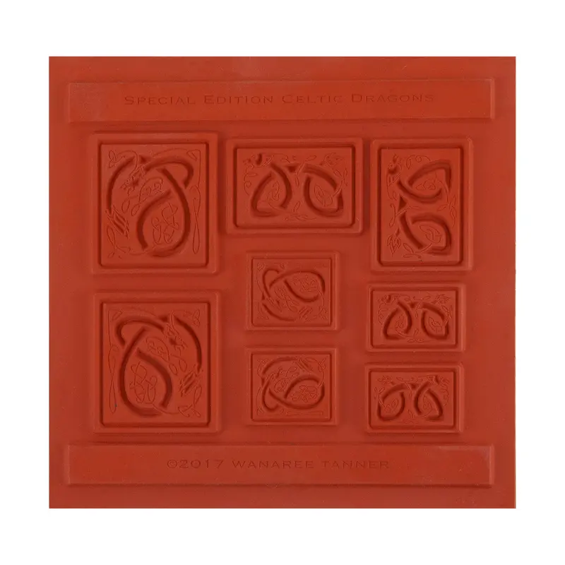 Wanaree Tanner Celtic Dragon Texture Plate – Hand-Engraved Edition 1