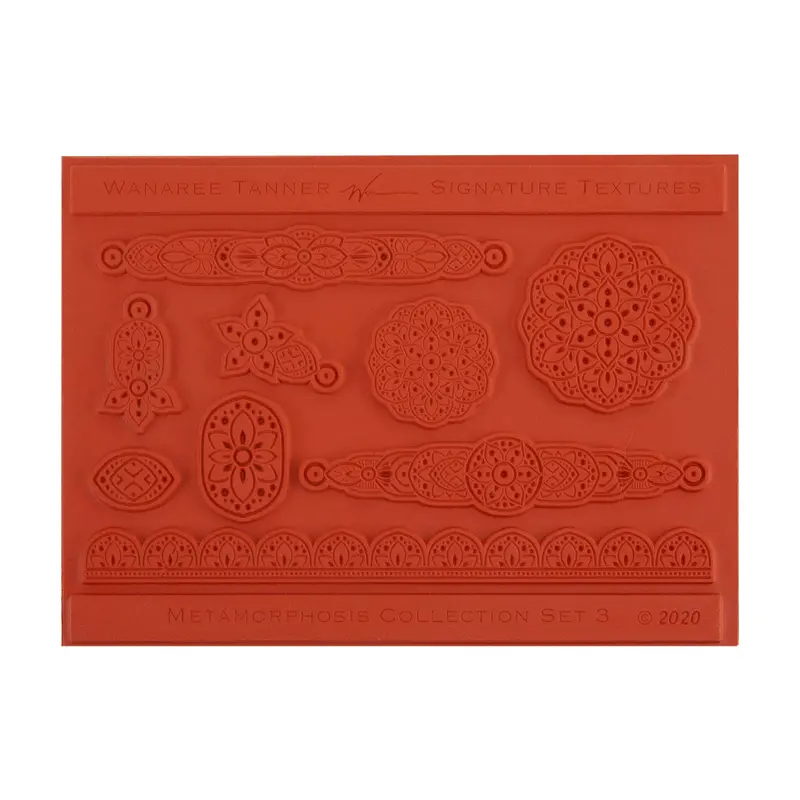 Wanaree Tanner Metamorphosis Texture Plate Set 3 – Artisan Relief Design 1