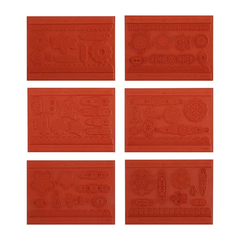Wanaree Tanner Metamorphosis Texture Plate Set – 6-Piece Design Kit 1