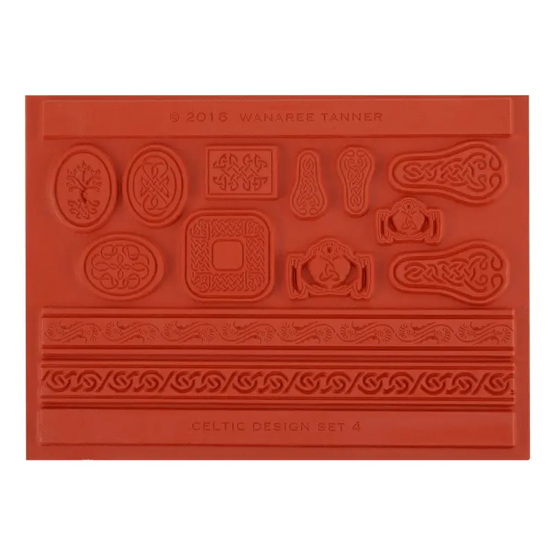 Wanaree Tanner Signature Texture Plate: Trinity Claddagh And Tree Of Life Combo 1