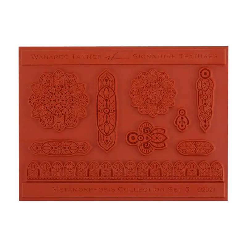 Wanaree Tanner Texture Plate – Metamorphosis Series: Set 5 (3 Plates) 1