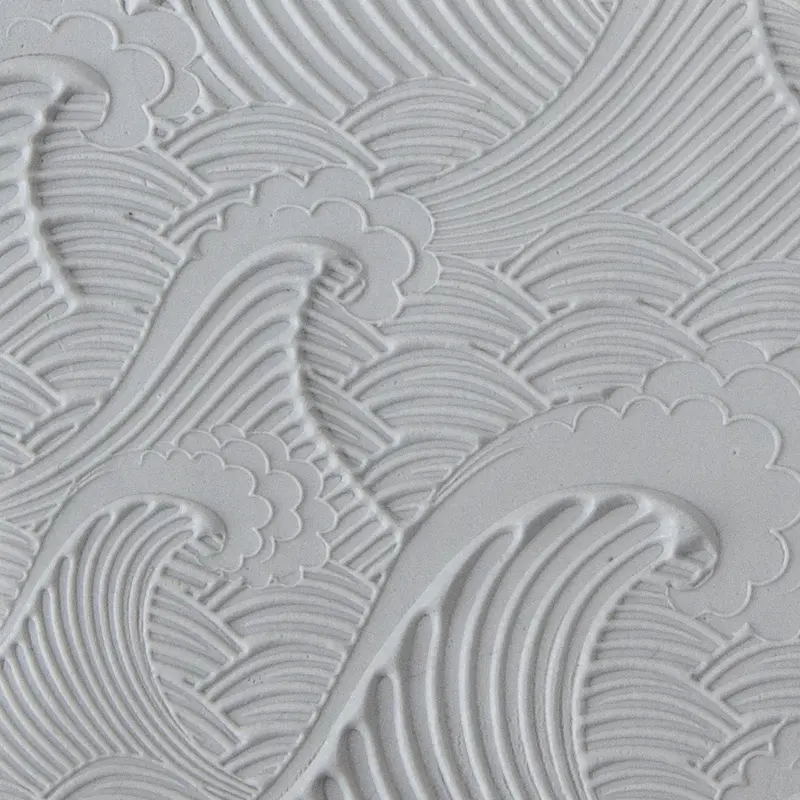Waves 3D Embossed Texture Tile 1