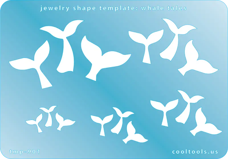 Whale Tales Jewelry Template – Narrative-Inspired Whale Silhouette With Flowing Tail Detail 1
