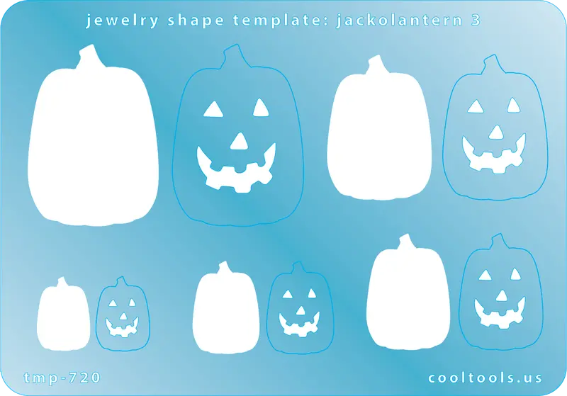 Whimsical Jack-O'-Lantern Jewelry Template – Design 3 For Playful Charms 1