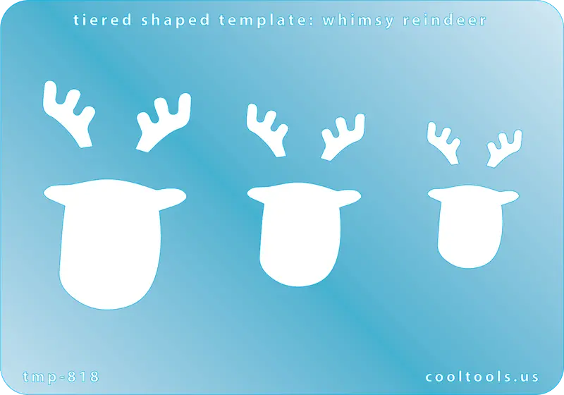 Whimsical Reindeer Jewelry Stencil For Playful Yuletide Designs 1
