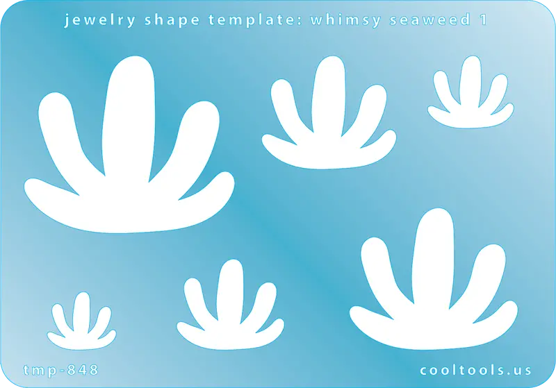 Whimsy Seaweed Jewelry Template – Wavy Oceanic Motif 1 1