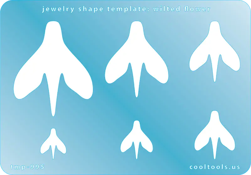 Wilted Flower Jewelry Template For Metal Clay Or Resin Casting 1