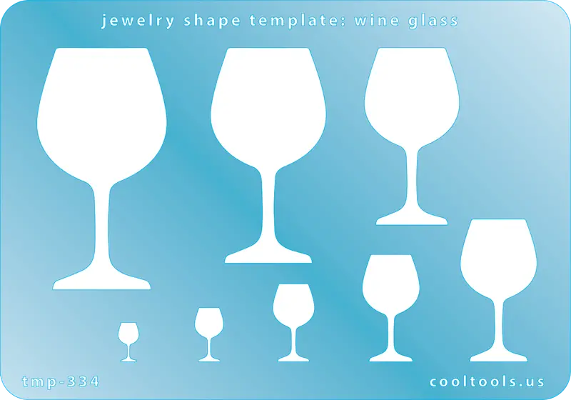 Wine Glass-Shaped Jewelry Template For Crafters 1