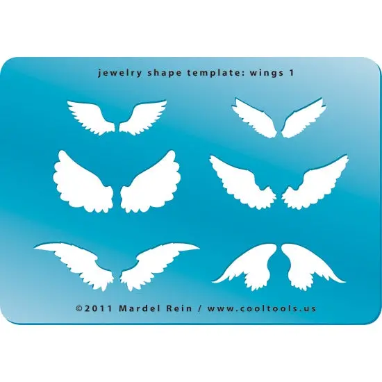 Wings-Shaped Jewelry Template Set – Design Variant 1 1