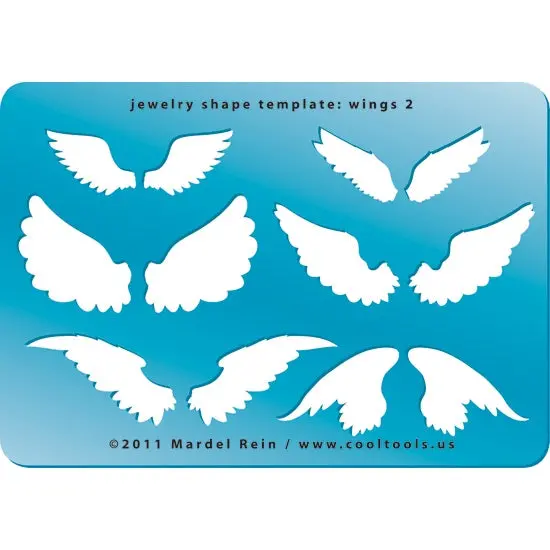 Wings-Shaped Jewelry Template Set – Design Variant 2 1