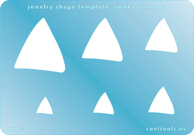 Wonky Triangle Jewelry Template – Off-Kilter Geometric Shape 1