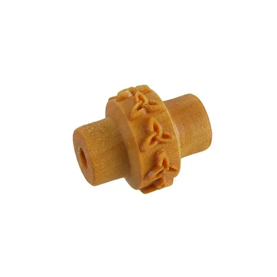 Wooden Mini Texture Roller – 5Mm Celtic Triangle Carving 1