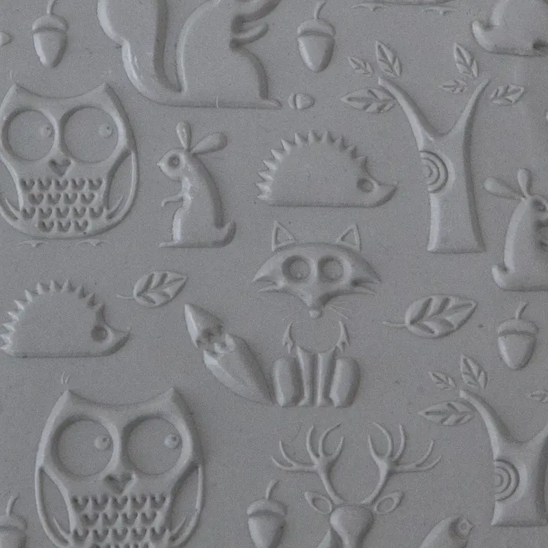 Woodland Residents Embossed Texture Tile 1
