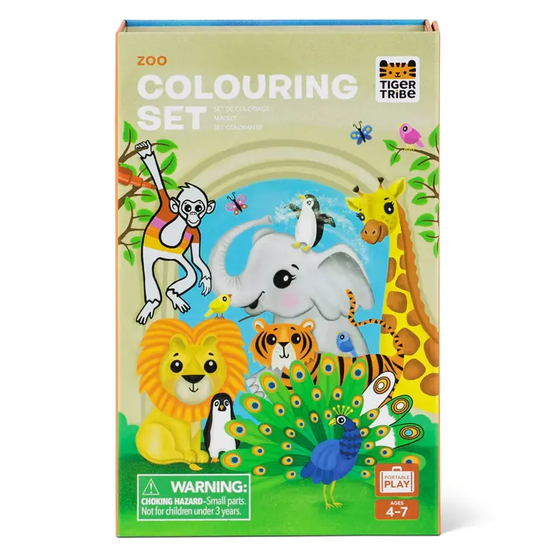 Zoo Adventure Coloring Book Collection 1