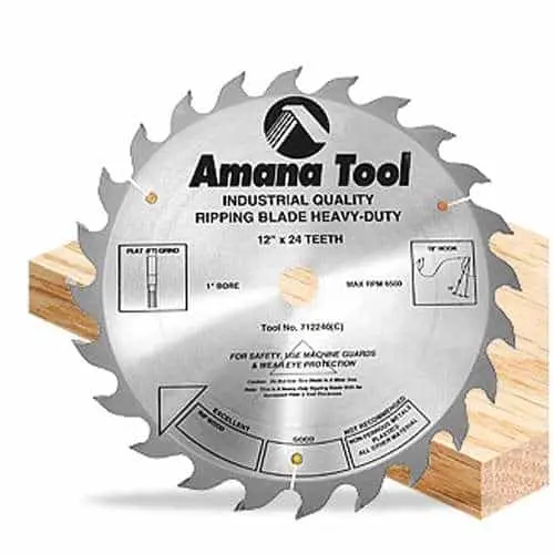 Amana Tool 714280 14" × 28T Ripping Blade With Straight Grind For Table Saws 1