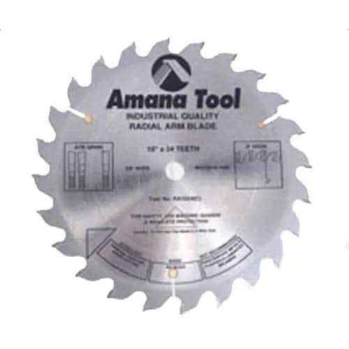 Amana Tool Ra1236 Radius Arm Atb Blade – 12" Diameter, 36-Tooth For Smooth Cutting 1