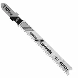 Bosch Bim Jigsaw Blades – 3" Length, 14 Tpi, Bi-Metal Laminate Flooring Cutting (5-Pack) 1
