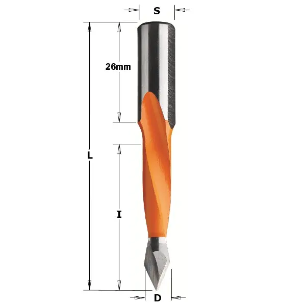 Cmt 366.100.11 Right-Hand Through-Hole Drill — 10×44×77 Mm 1