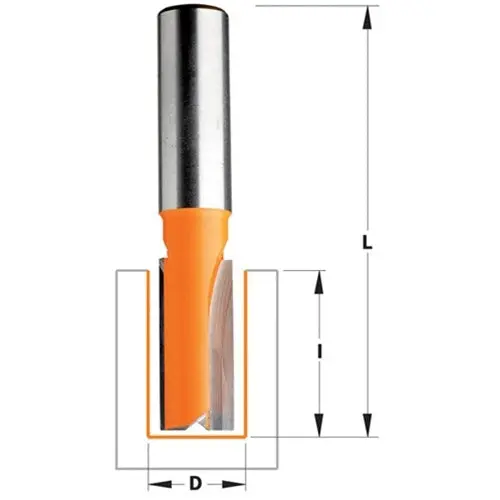 Cmt 811.754.11 Straight Router Bit – 1/2" Shank, 1" Diameter, Carbide-Tipped 1