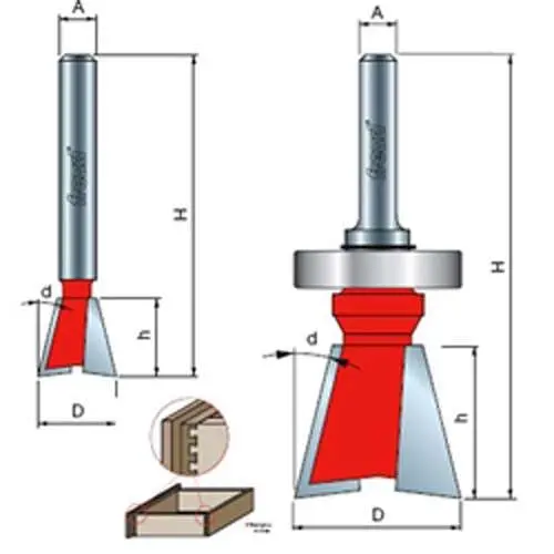 Freud 7/16" Dovetail Router Bit For Precision Joinery 1